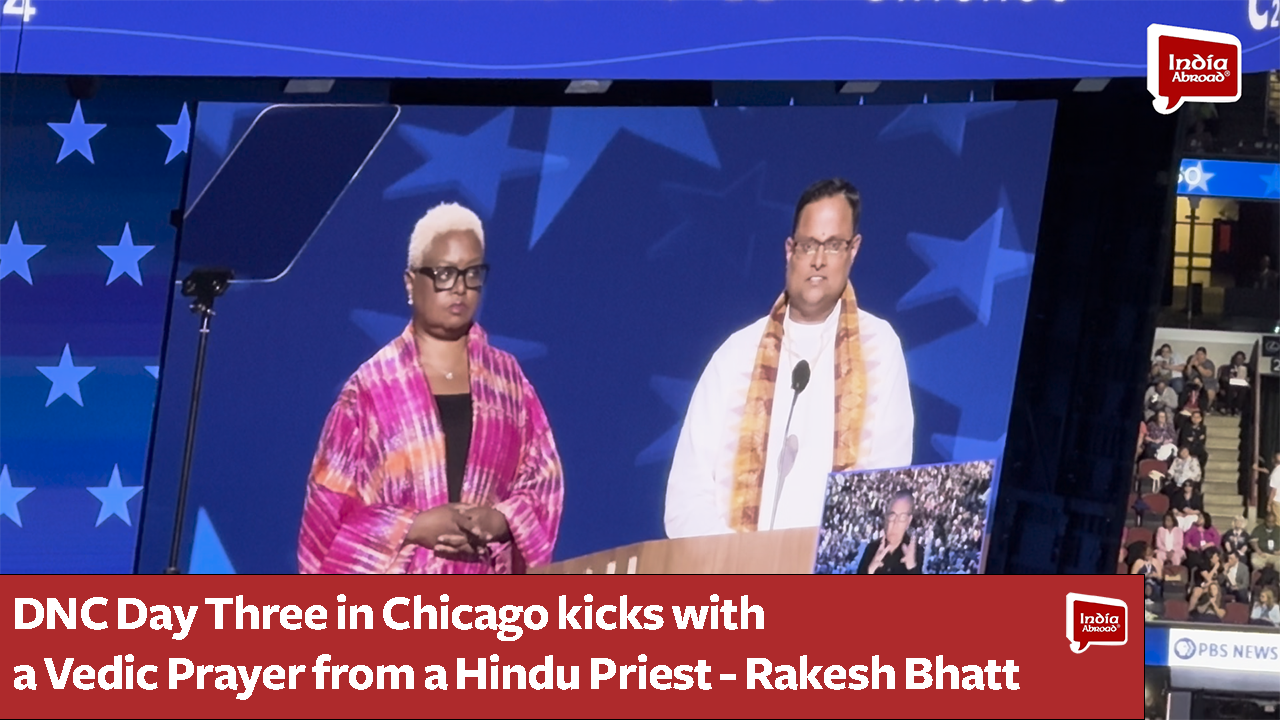 DNC Day Three in Chicago kicks with a Vedic Prayer from a Hindu Priest - Rakesh Bhatt