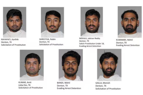 Seven Indianorigin men arrested in Texas prostitution sting
