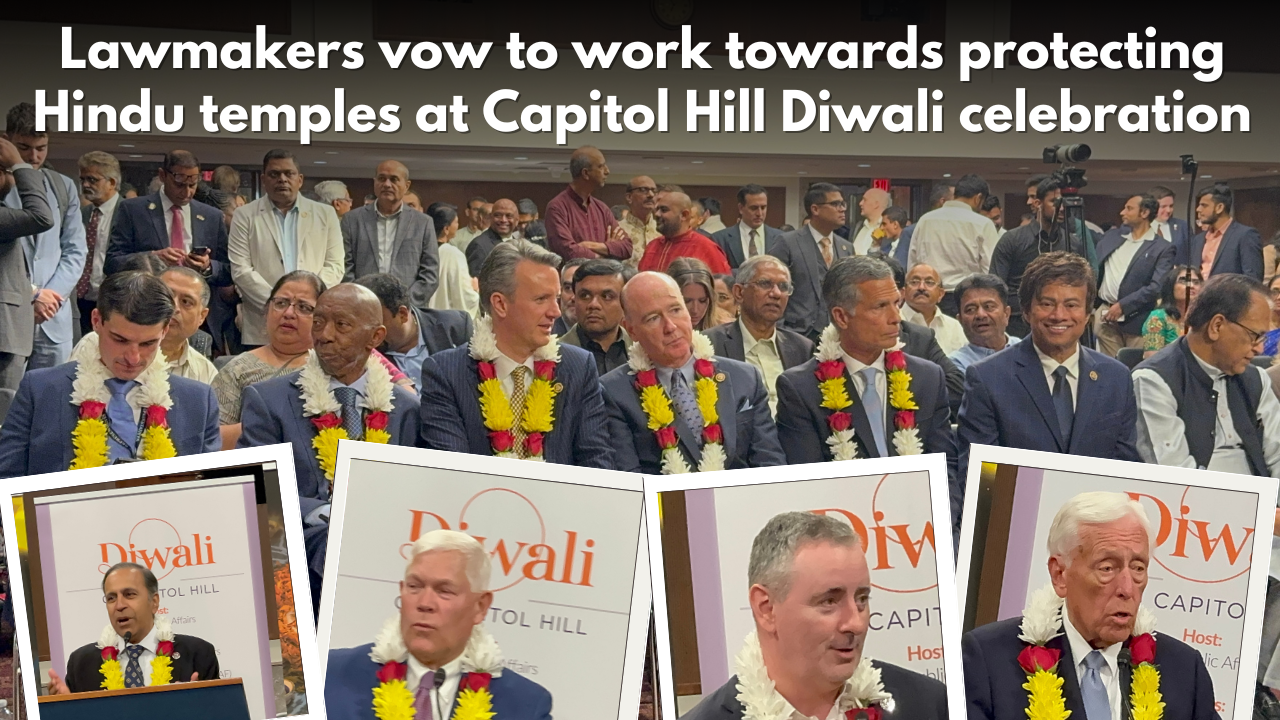 Lawmakers vow to work towards protecting Hindu temples at Capitol Hill Diwali celebration