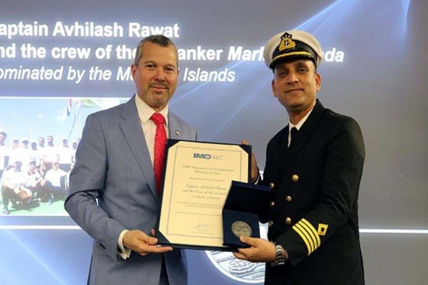 Indian ship captain honored in Britain for extraordinary bravery in Red Sea