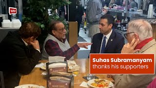Suhas Subramanyam thanks his supporters