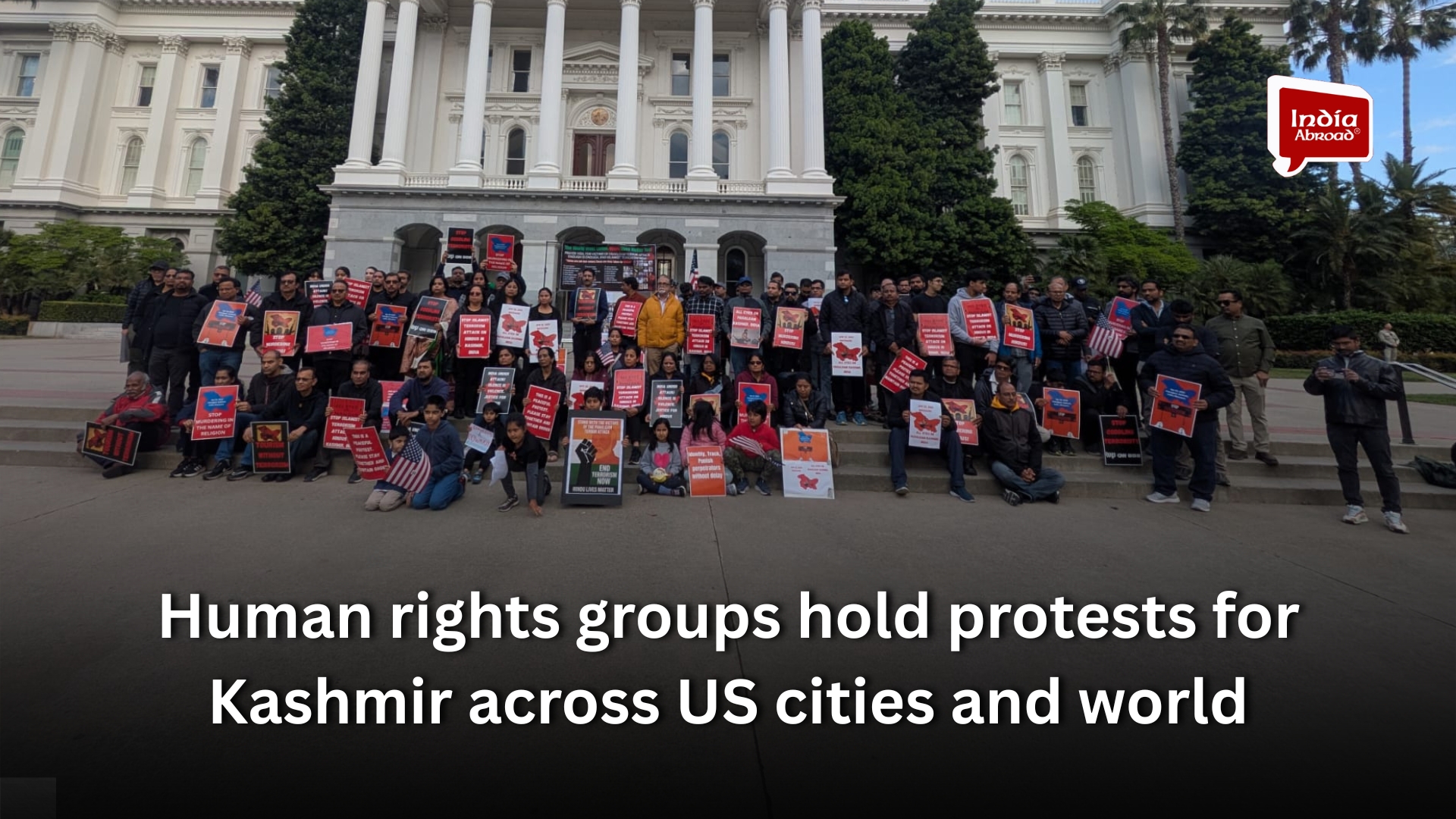 Human rights groups hold protests for Kashmir across US cities and world
