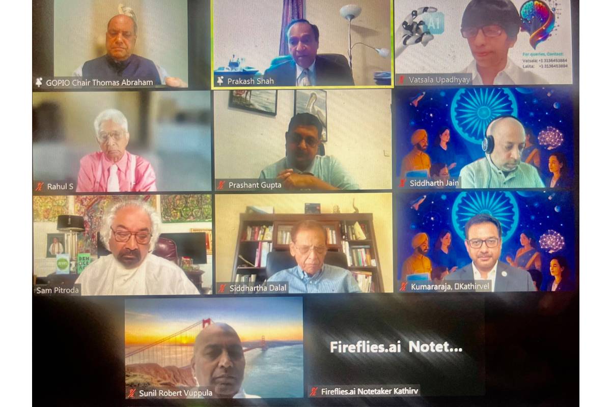 Sam Pitroda leads GOPIO webinar on What AI Can Do For You