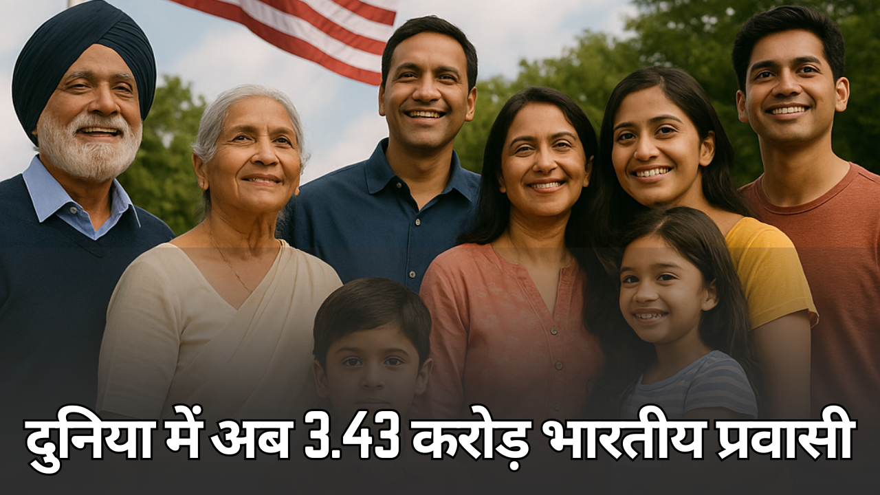 दुनिया में 3.43 करोड़ भारतीय प्रवासी 