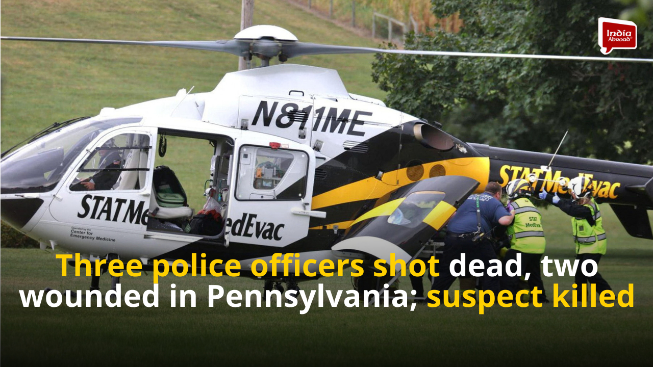 Three police officers shot dead, two wounded in Pennsylvania; suspect killed