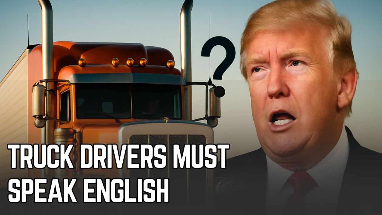 Trump ने कहा, 'ट्रक ड्राइवरों को बोलनी होगी English'