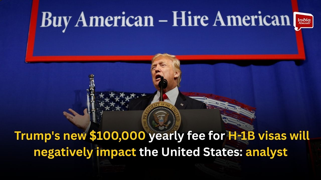Trump's new $100,000 yearly fee for H-1B visas will negatively impact the United States