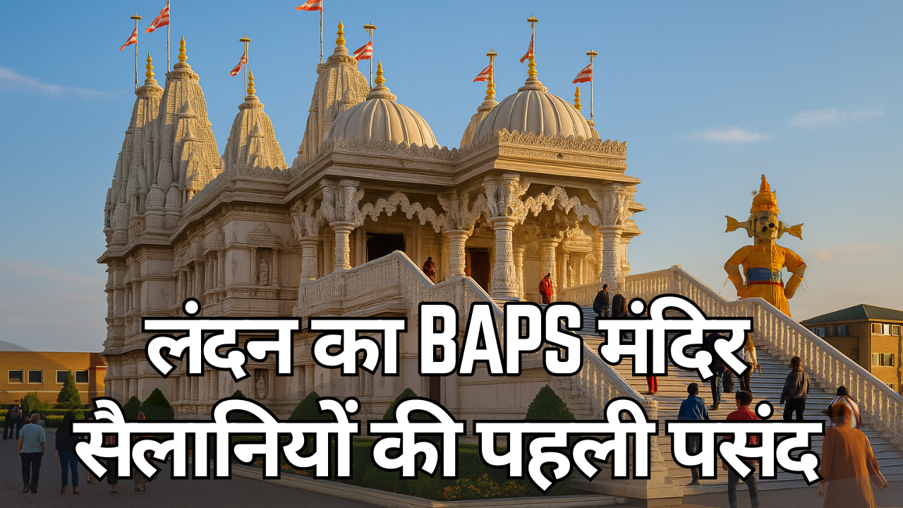 लंदन का BAPS मंदिर सैलानियों की पहली पसंद