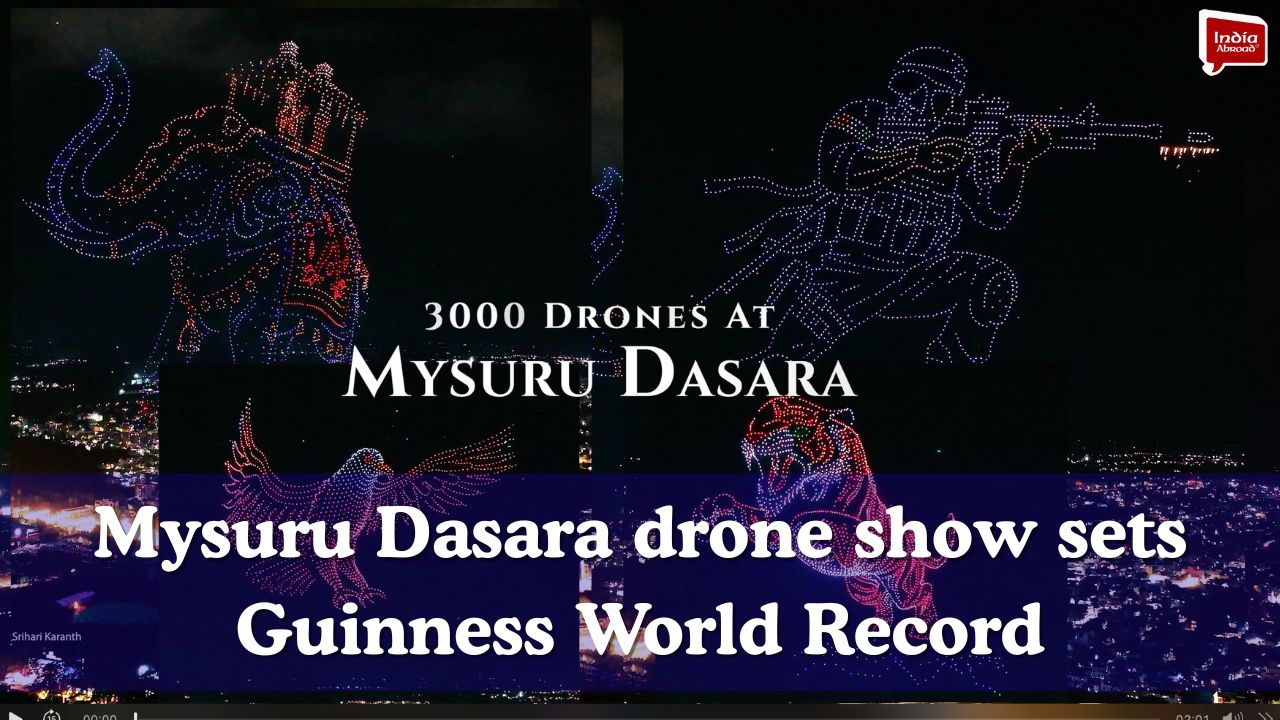 Mysuru Dasara drone show sets Guinness World Record