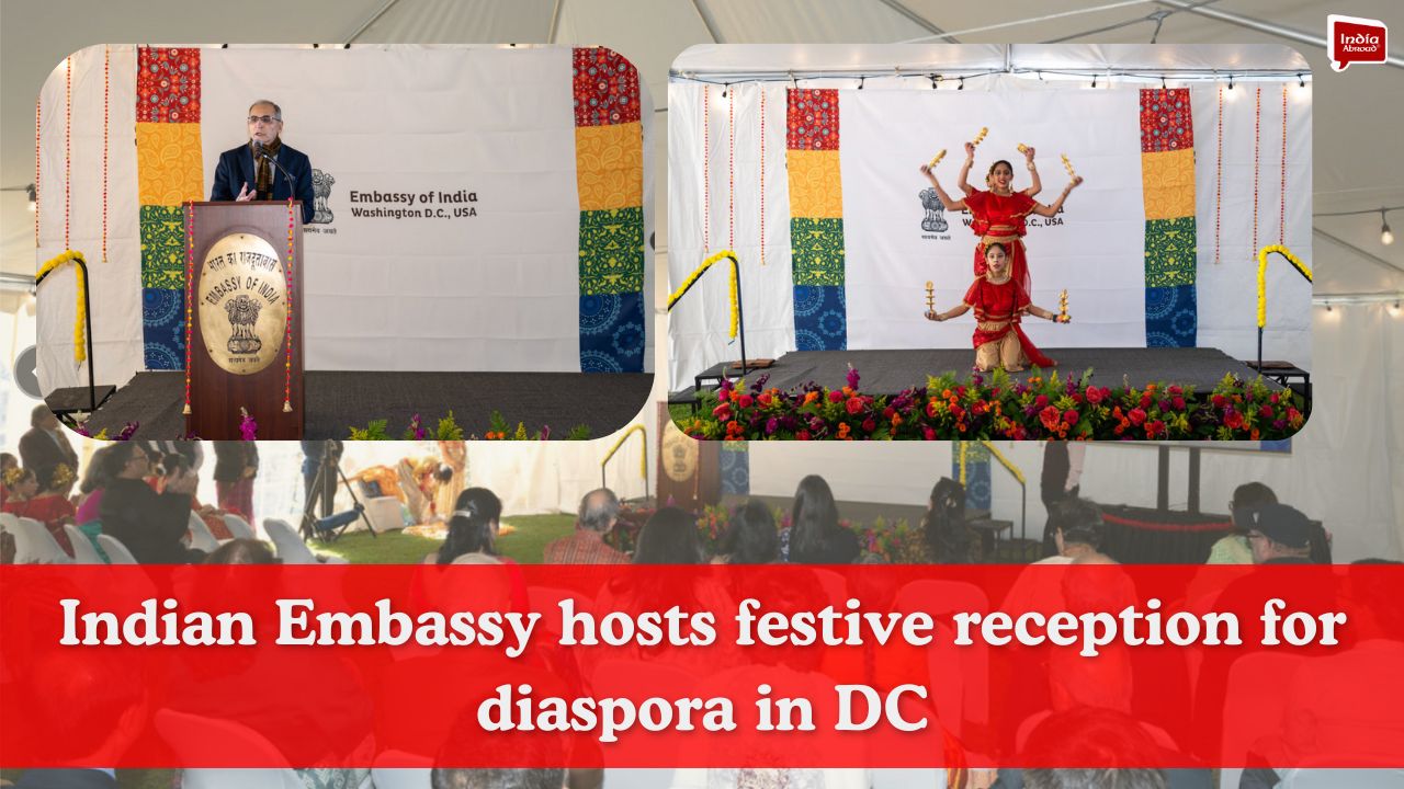  Indian Embassy hosts festive reception for diaspora in DC
