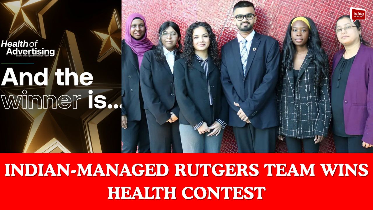 Indian-managed Rutgers team wins health contest