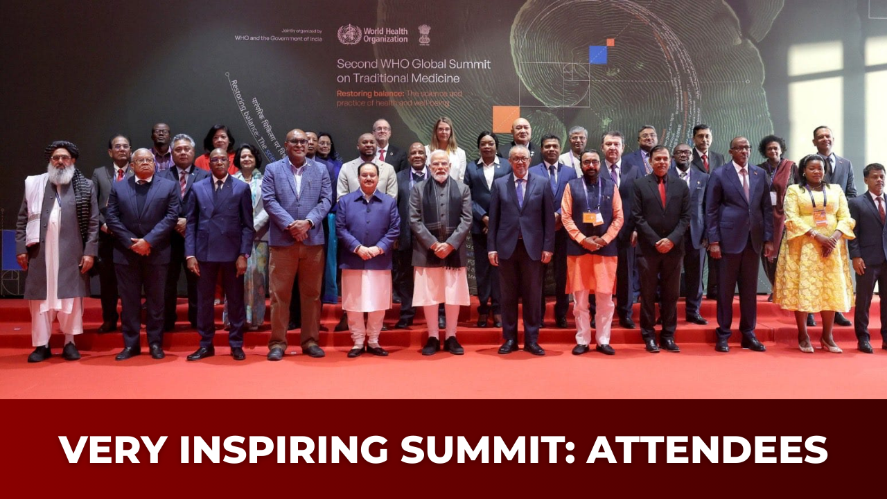 Global leaders laud India's summit on Traditional medicine