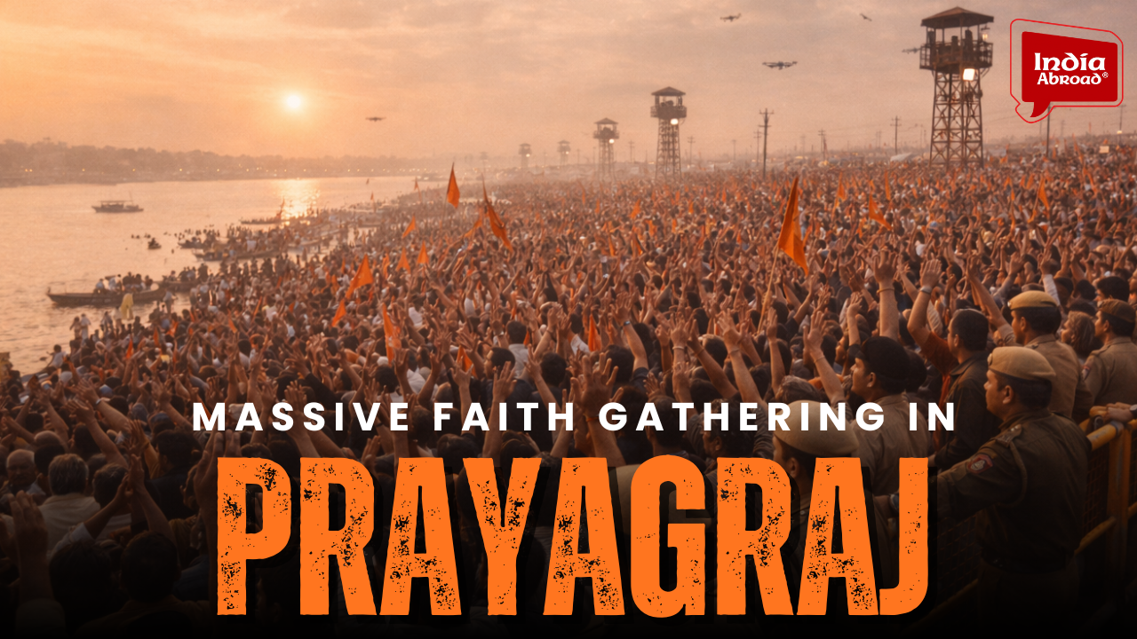 Har-Har Gange’ के नारों के बीच Prayagraj में 'आस्था का जनसैलाब'