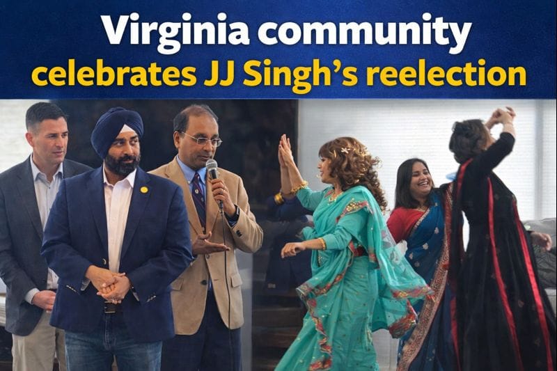 Virginia community celebrates JJ Singh's reelection