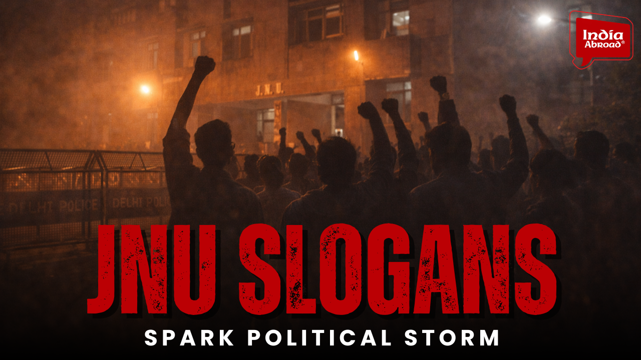 JNU में PM–HM के खिलाफ slogans, Umar Khalid–Sharjeel Imam support पर politics गरम