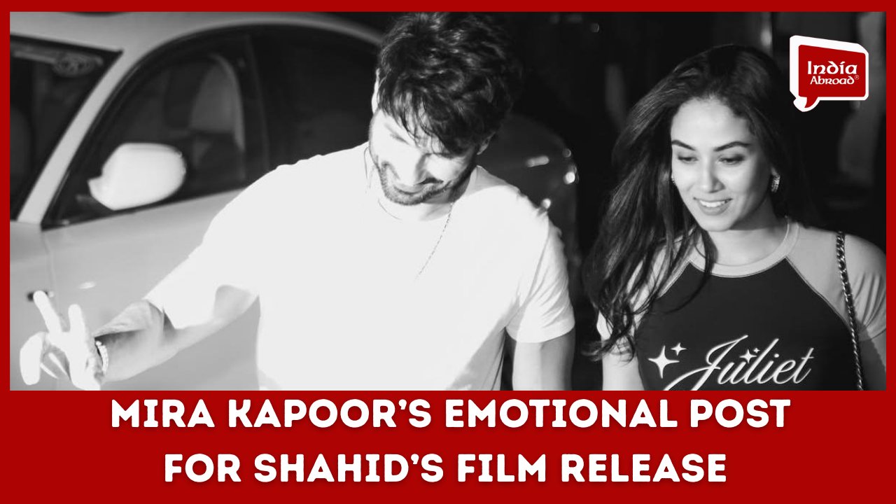 Mira Kapoor pens emotional note for husband Shahid ahead of film release