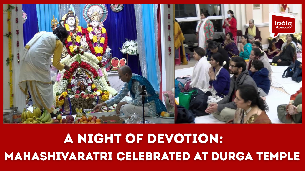 Devotees in Virginia Mark Sacred Night of Mahashivaratri at Durga Temple