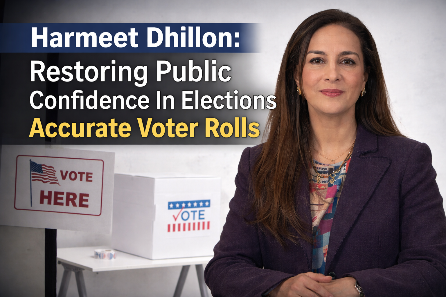 Harmeet Dhillon calls for clean voter rolls nationwide India Abroad