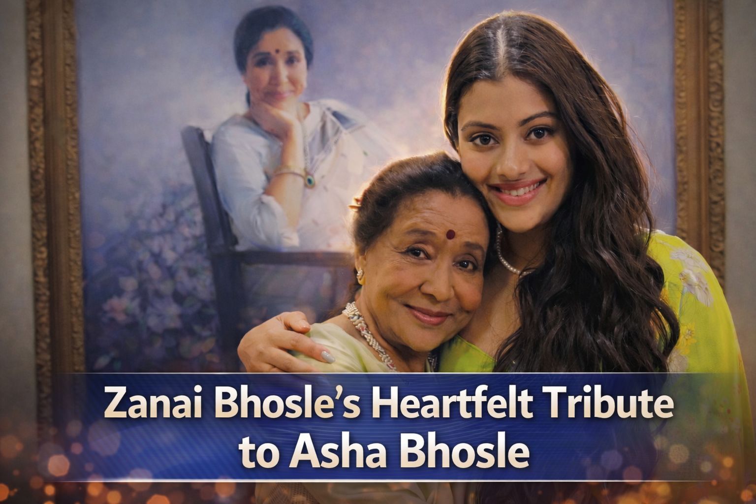 Zanai Shares Rare, Emotional Moment with Grandmother Asha Bhosle