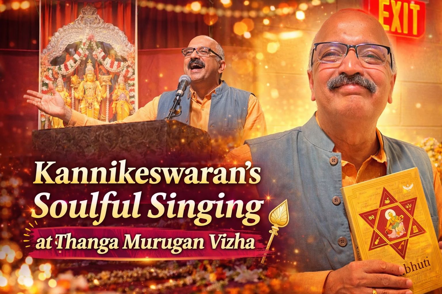 Kannikeswaran Brings Devotion to Life Through Music at Murugan Festival