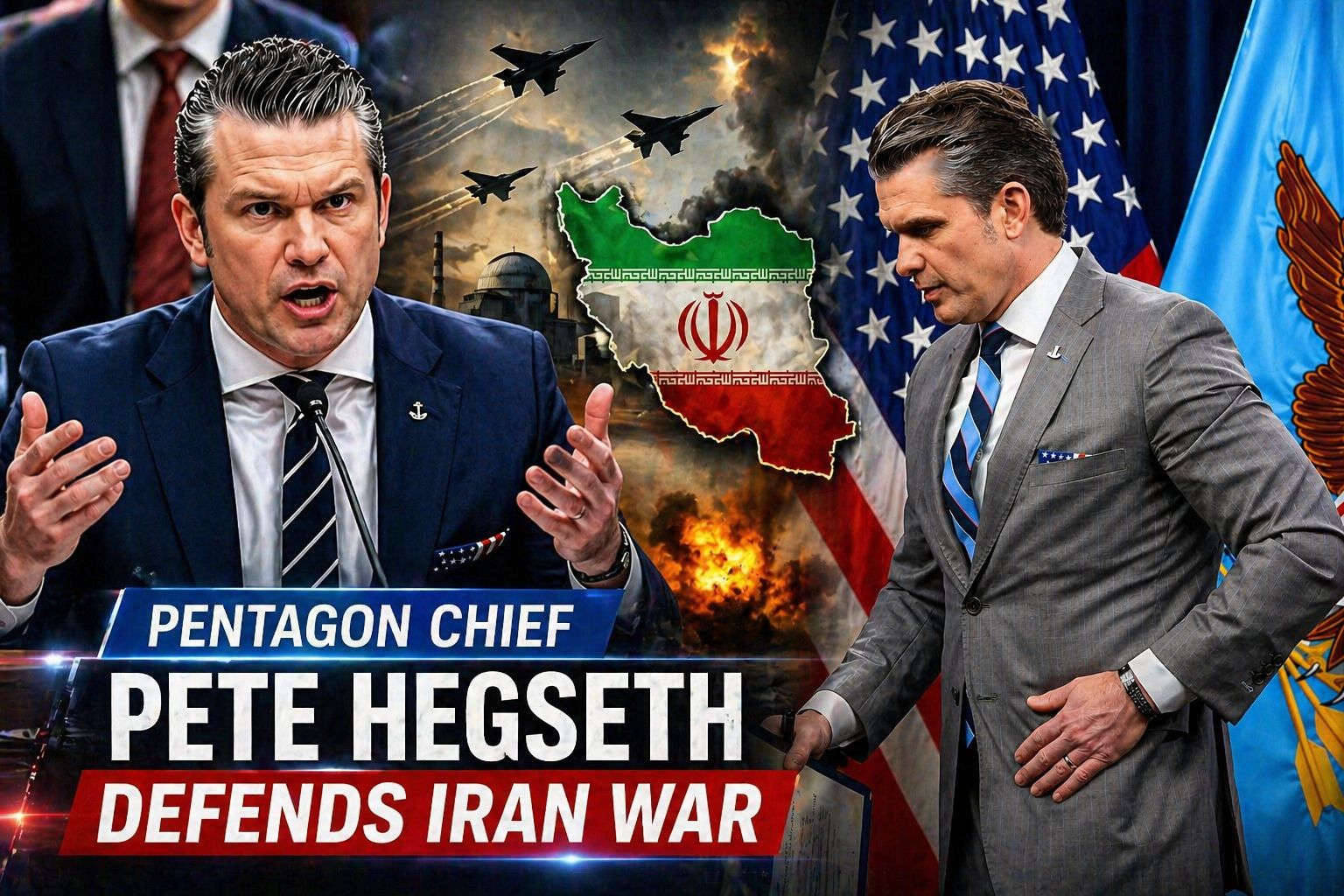 Pentagon Chief Pete Hegseth Defends Iran War, Rejects ‘Quagmire’ Criticism