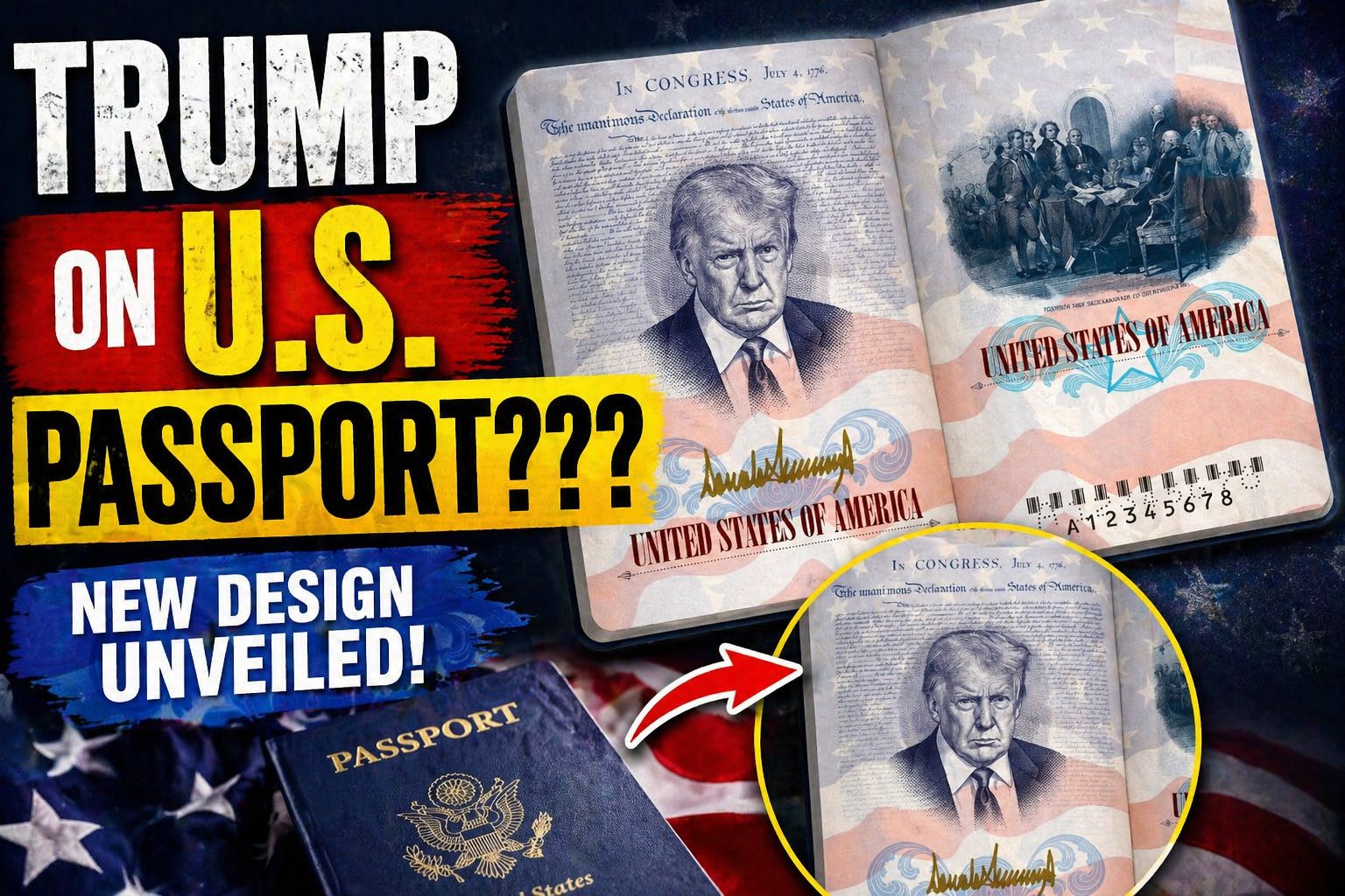 President Trump’s Face on U.S. Passports? State Department Unveils The Special Design