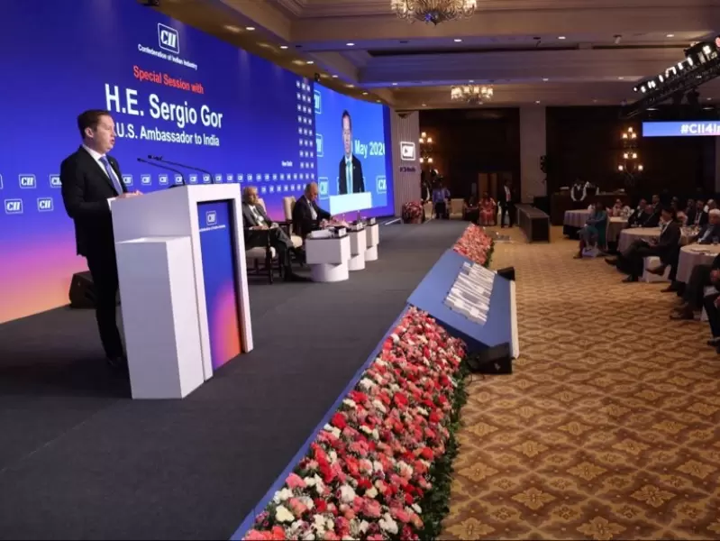  CII शिखर सम्मेलन में अमेरिकी राजदूत सर्जियो गोर ने संबोधित किया। 
