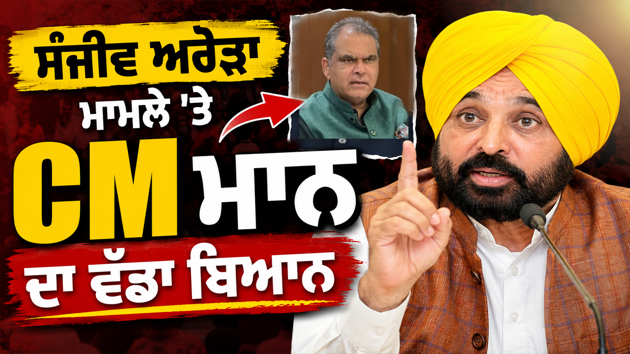 ਸੰਜੀਵ ਅਰੋੜਾ ਮਾਮਲੇ 'ਤੇ CM ਮਾਨ ਦਾ ਵੱਡਾ ਬਿਆਨ