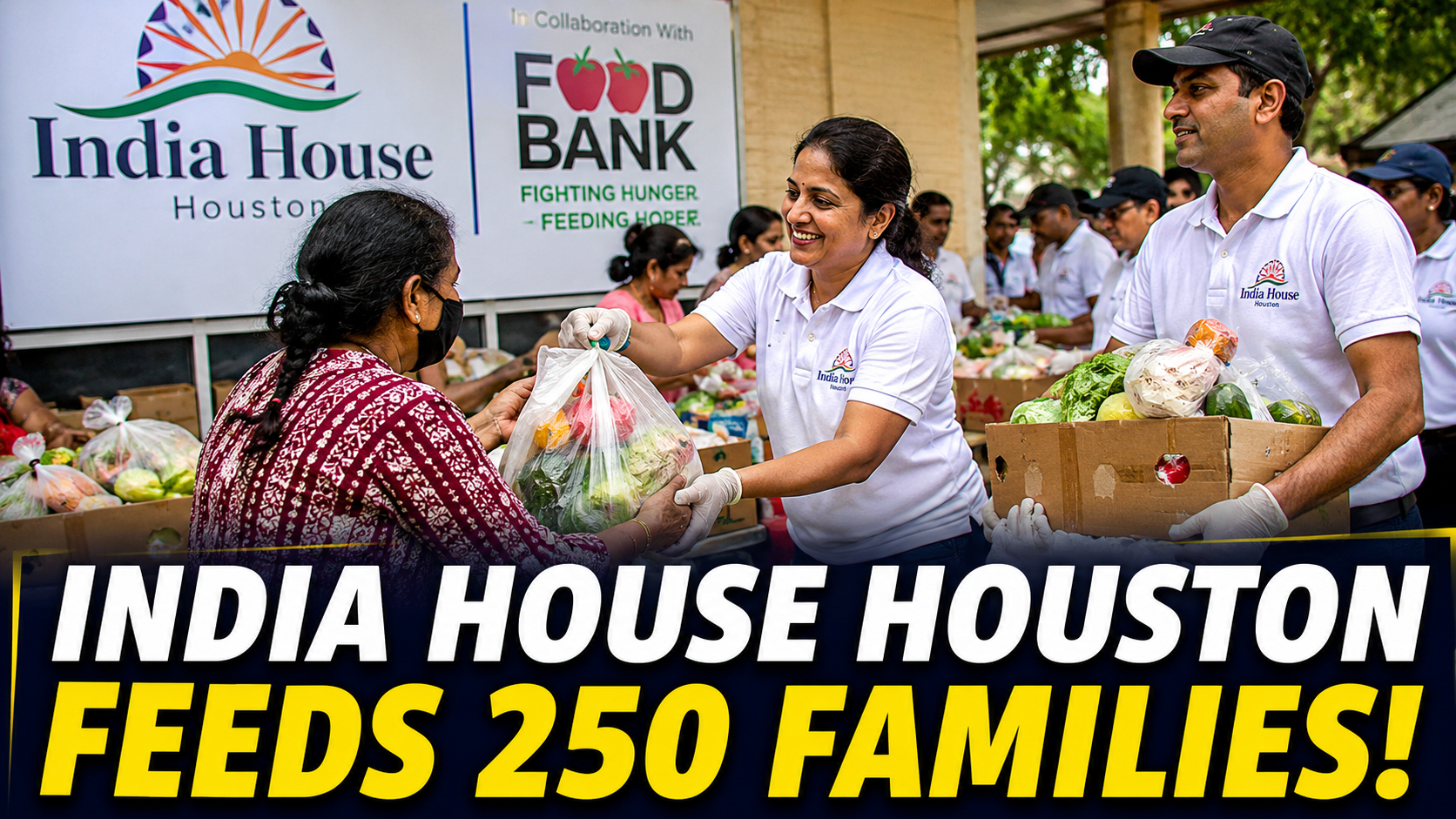 Houston India House Holds Community Food Drive  India Abroad®