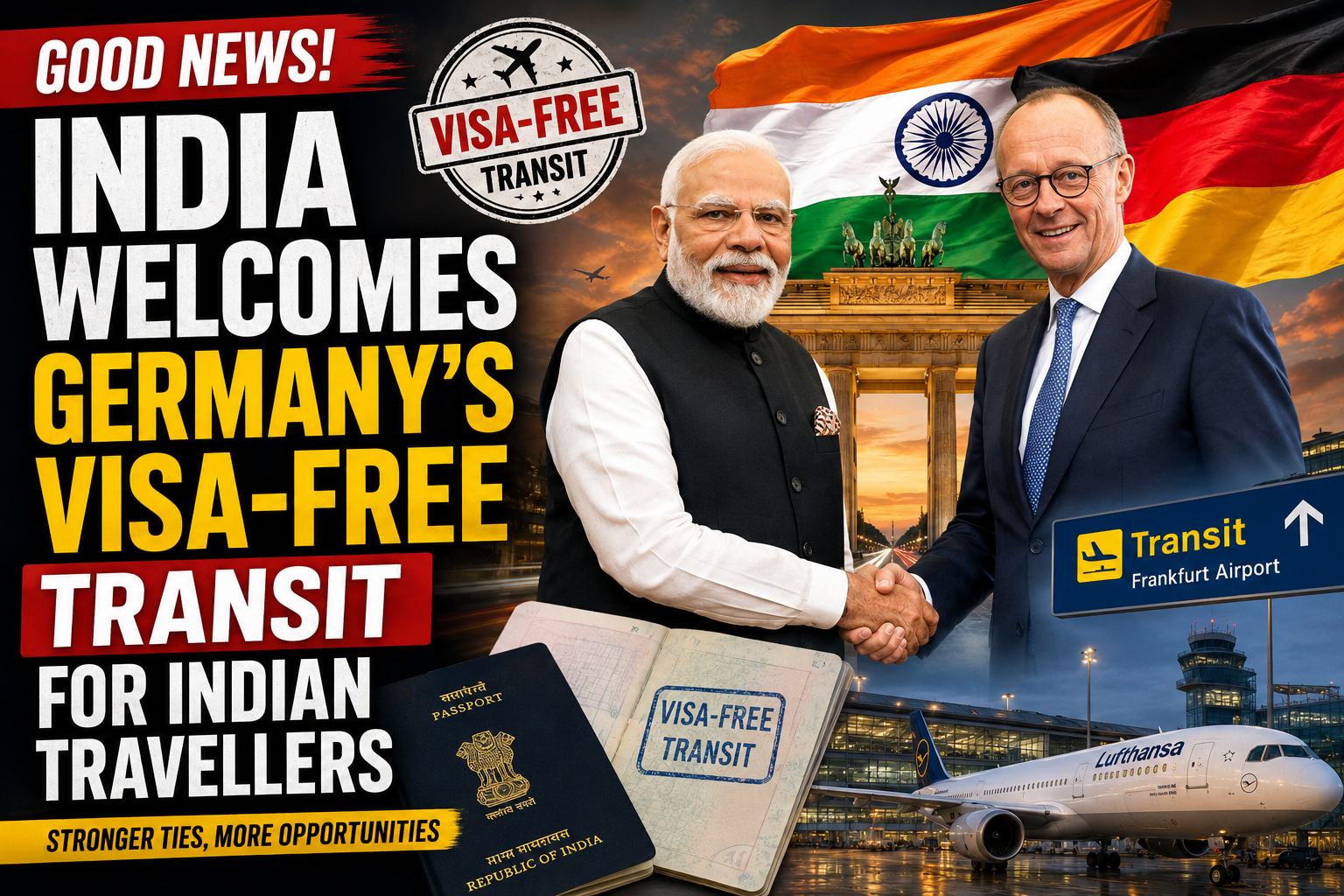 Germany announces visa-free transit for Indian travellers