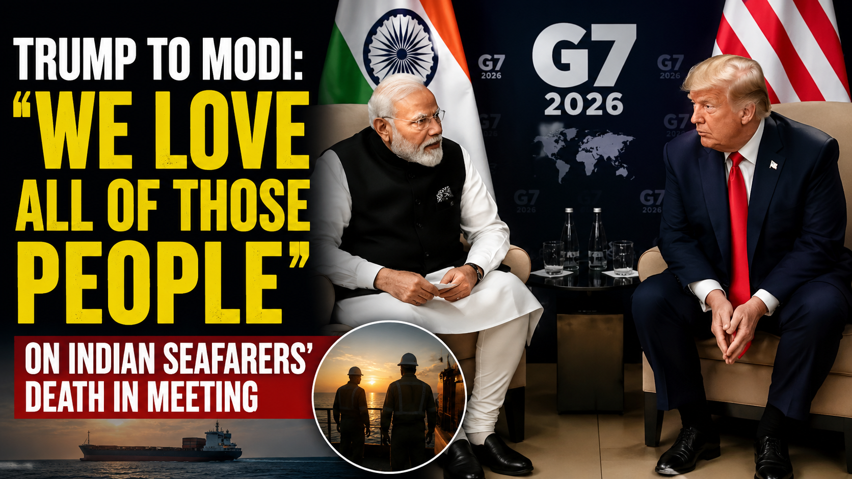 We love all of those people: Trump on Indian seafarers' death 