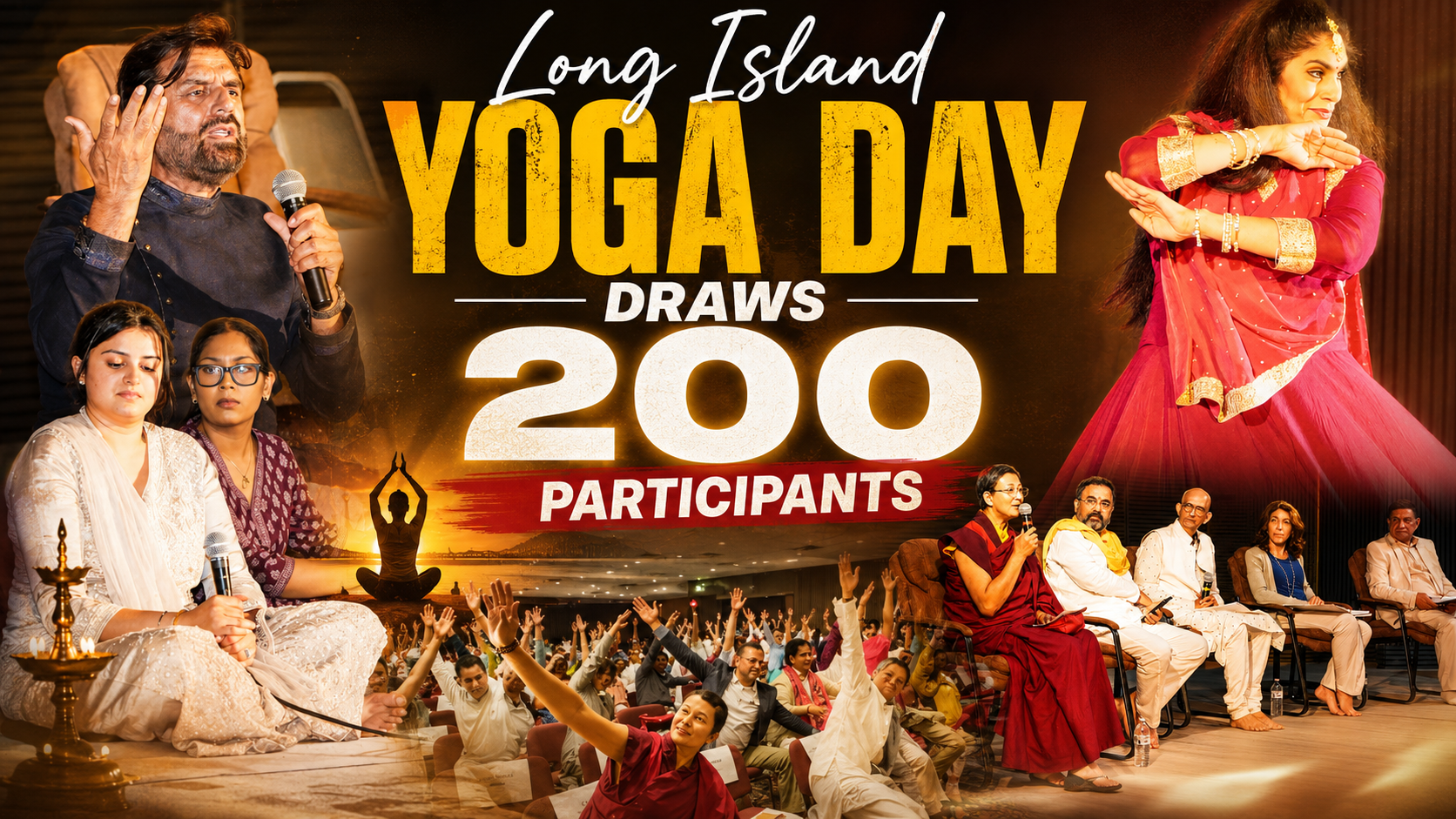 Long Island Yoga Day Draws 200 Participants