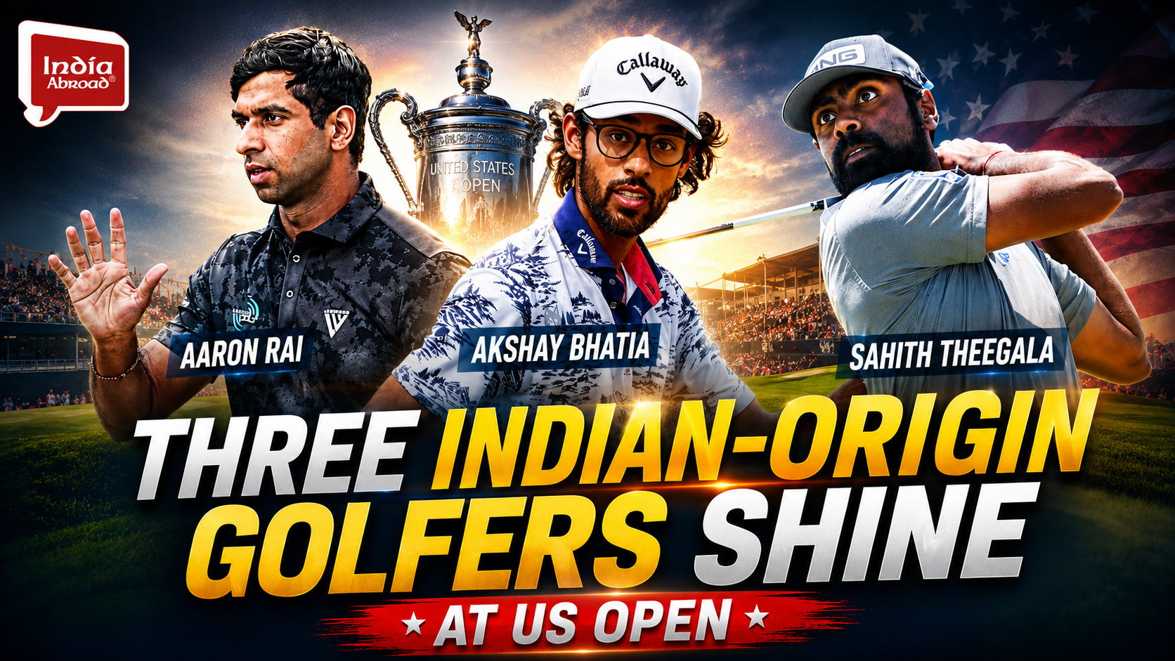 Three Indian-Origin Golfers Shine at US Open
