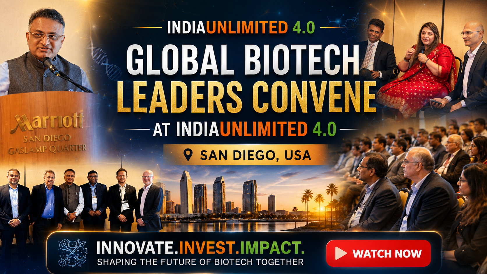 Global Biotech Leaders Convene at IndiaUnlimited 4.0 in San Diego 