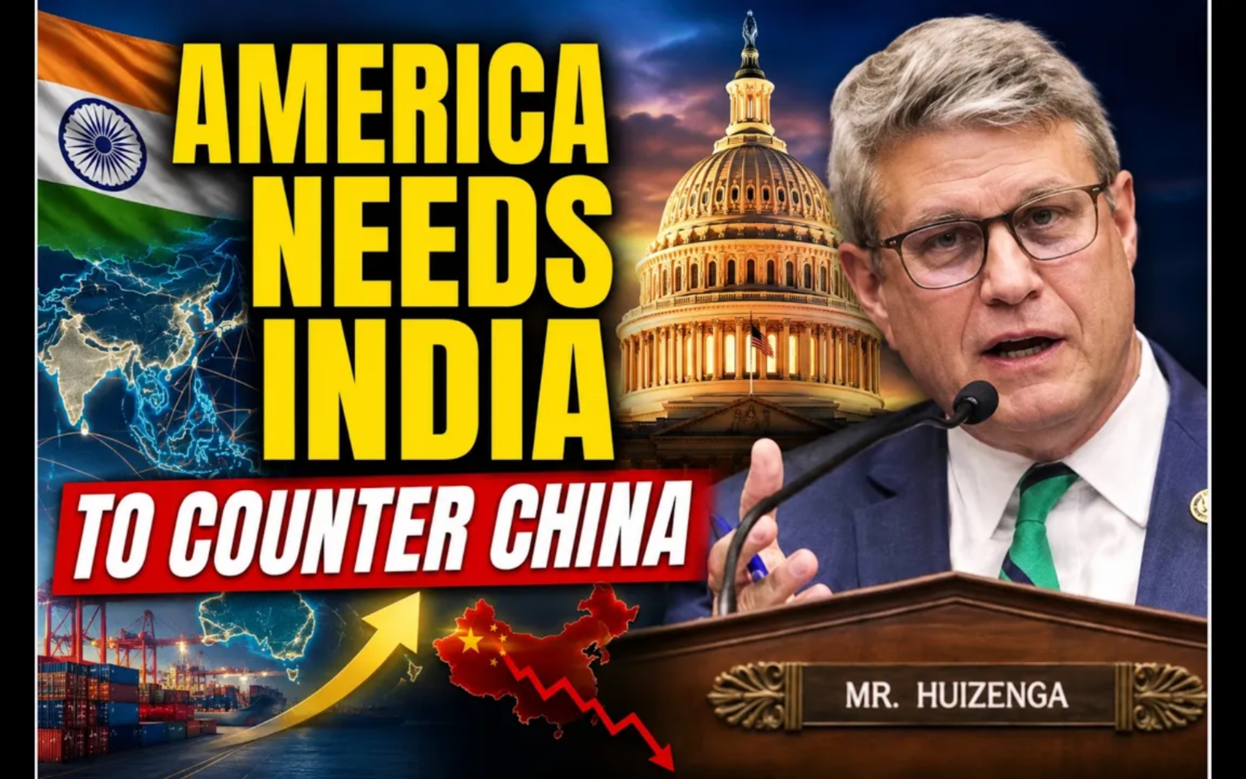 Why America Needs India in the Indo-Pacific: Rep Bill Huizenga