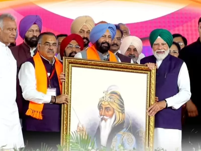  ਜਲੰਧਰ ਰੈਲੀ ਦੌਰਾਨ ਪ੍ਰਧਾਨ ਮੰਤਰੀ ਨਰਿੰਦਰ ਮੋਦੀ 