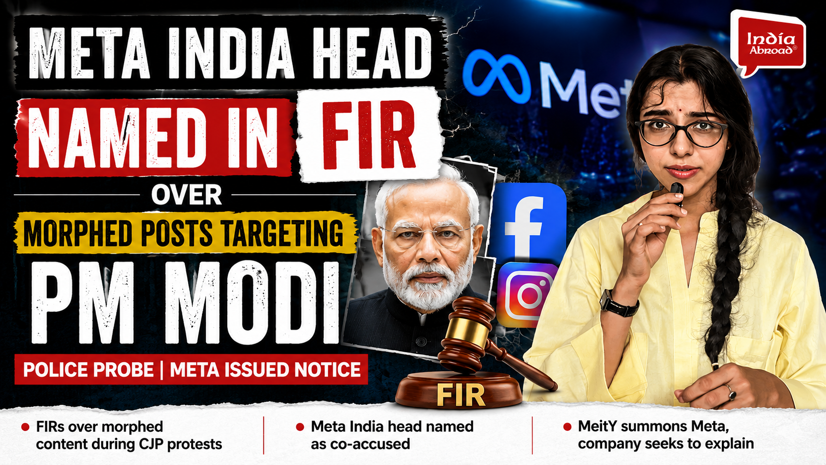 Meta India Head Named in FIR Over Morphed PM Modi Posts
