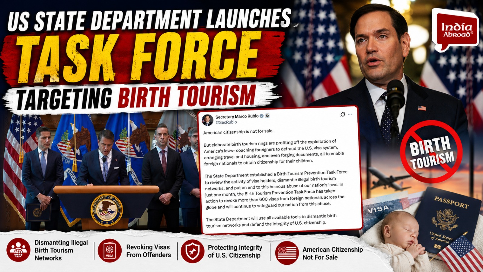 US State Department launches task force targeting birth tourism